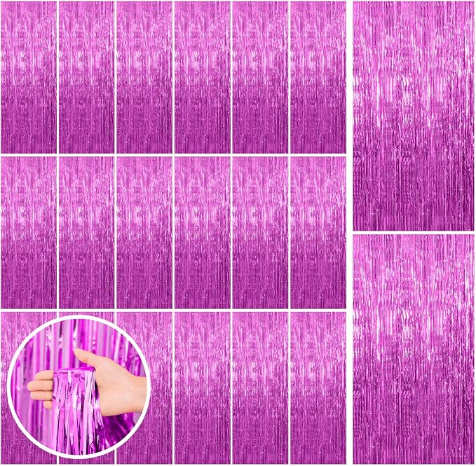 20 Pack Hot Pink Party Decorations by BOMSI