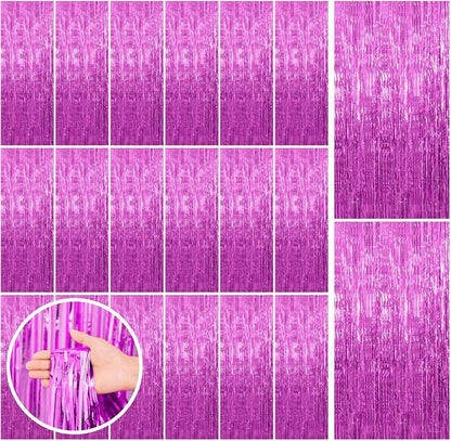 20 Pack Hot Pink Party Decorations by BOMSI