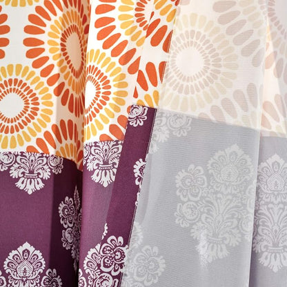 Lush Decor Bohemian Stripe Window Curtain Panels, Pair 52" W x 95" L Fuchsia & - Image 4