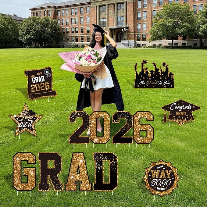 Graduation Yard Signs Class of 2026 Decorations, 2026 Sign - Image 3