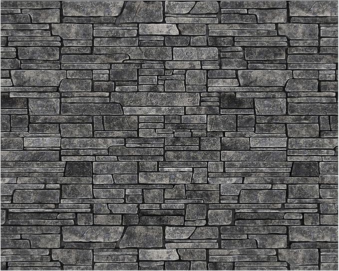 VitalCozy 10 x 8 ft Gray Brick Wall Backdrop Fabric Brick Photo Background | by VitalCozy
