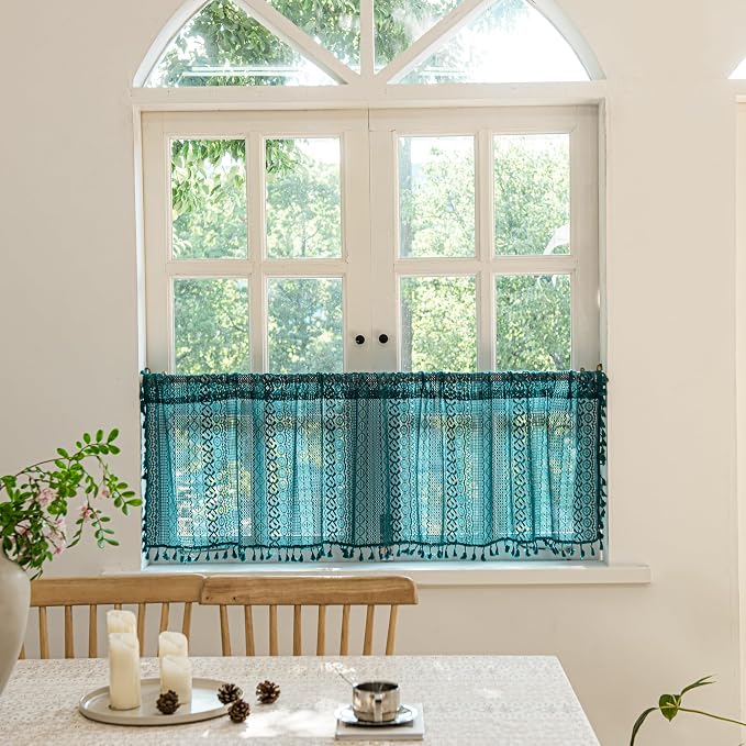 Sutuo Home Boho Valance Curtains - Image 5