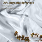 J JIMOO 100% Mulberry Silk Pillowcase for Hair and Skin, Both Sides 19 Momme Pure Natural Silk Pillowcases Soft Breathable Queen 20''×30'', Silver Grey 1 Pack
