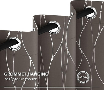 Deconovo Living Room Curtains 45 Inches Long, Thermal Insulated, Room Darkening - Image 6