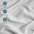 Bare Home Microfiber Body Pillow Cover - Ultra Soft & Cooling - Double Brushed - Envelope Closure - Easy Care (20''x54'' Body Pillow Cover, Cloud Grey)