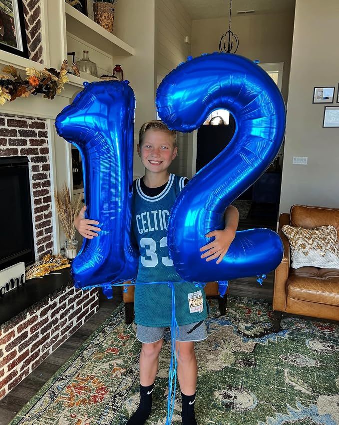 Navy Blue 12 Balloon - Image 4