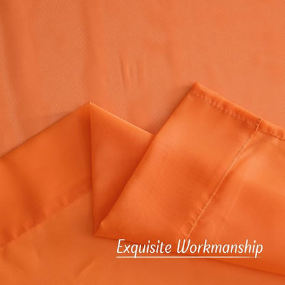 NICETOWN Orange Sheer Window Curtains - Image 7