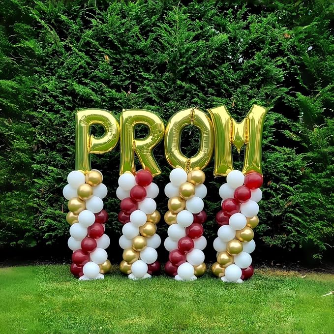 40 Inch Foil Letter Balloon, Big Alphabet R Word, Large Self Inflating Gold - Image 5