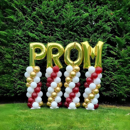 40 Inch Foil Letter Balloon, Big Alphabet R Word, Large Self Inflating Gold - Image 5