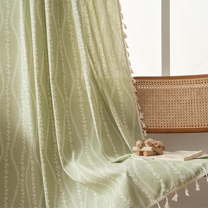 Sutuo Home Boho Curtains 96 Inches Long by SutuoHome