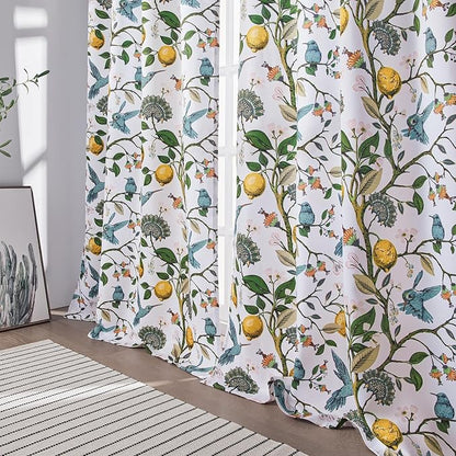 Topfinel White Pretty Pioneer Woman Blackout Curtains 63 Inches Length 2 Panels - Image 8