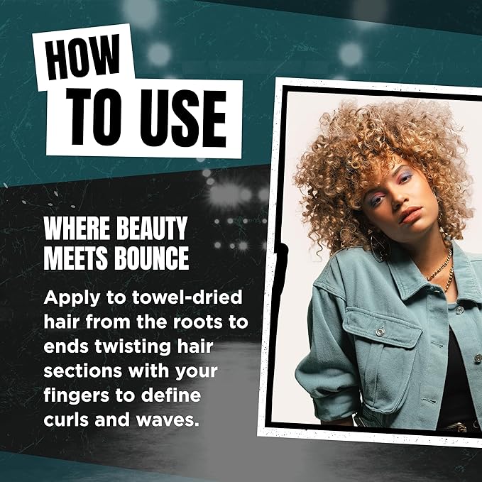 TIGI by Catwalk Curls Rock Amplifier - Premium Curly Hair Cream - For Curl Hold & Frizz Protection - For Wavy & Curly Hair - Finish on Wet Hair & Air Dry - 5.07 fl oz (3 Pack)