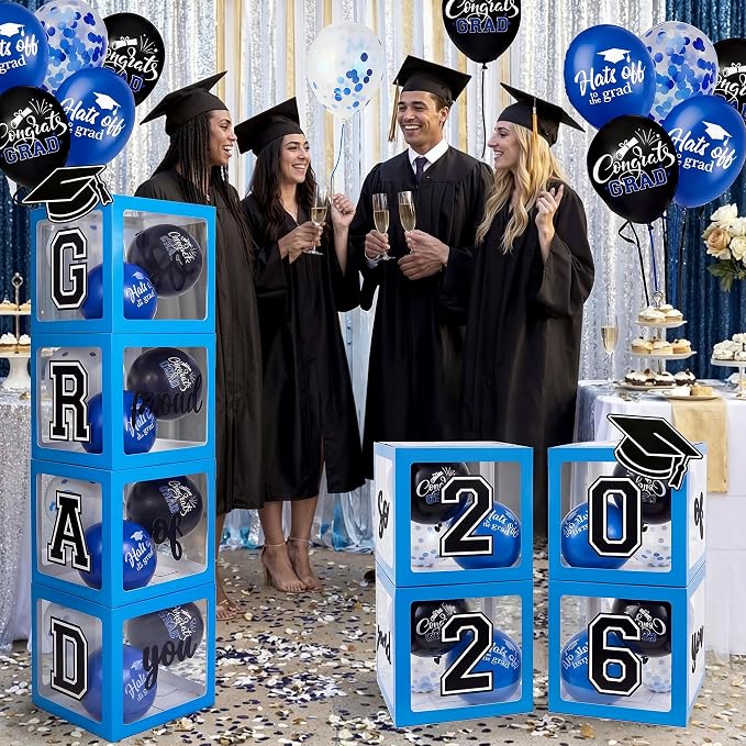 2026 Graduation Decorations 4 Grad Balloon Boxes - Image 6