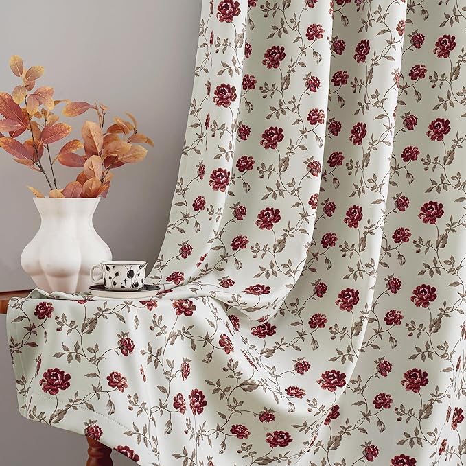 Beauoop Floral 100% Blackout Curtains - Image 5
