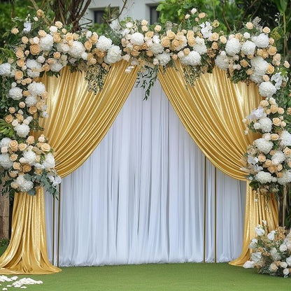 gogoparti 30x14FT Gold Sequin Backdrop Curtain - Image 8
