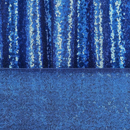 Royal Blue Sequin Backdrop Curtains 4 Pcs 2ftx8ft Glitter Shimmer Fabric | - Image 6
