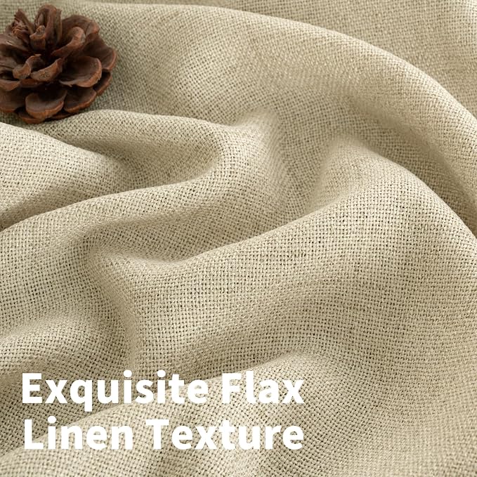 YoungsTex Linen Curtains 90 Inch Length - Image 4