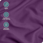 Bare Home Microfiber Pillow Cases - Standard Size Set of 2 - Cooling Pillowcases - Double Brushed - Easy Care - Envelope Closure (Standard Pillowcase Set of 2, Plum)