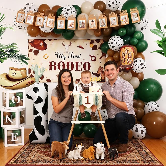 Western Cowboy First 1st Birthday Decorations - Image 8