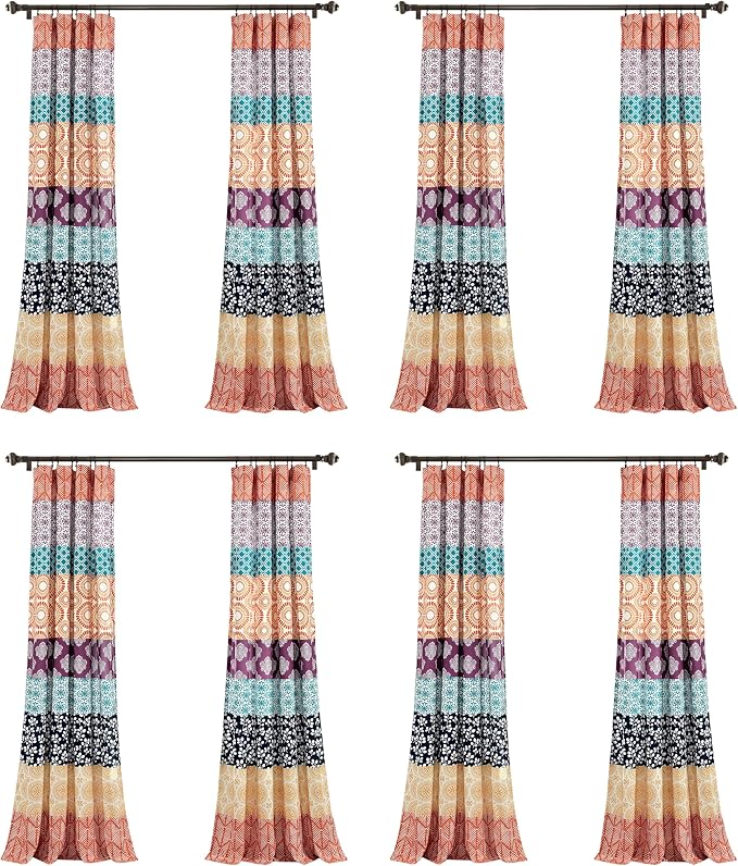 Lush Decor Bohemian Stripe Window Curtain Panels by LushDecor