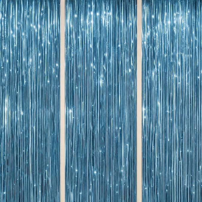 DECOCKRAT 3 Pack Foil Fringe Backdrop by DECOCKRAT