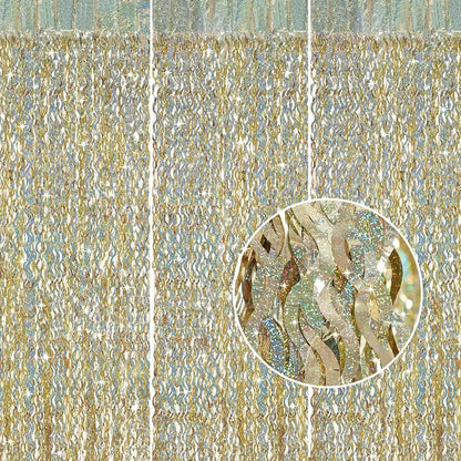 Champagne Gold Foil Fringe Backdrop by CYLMFC
