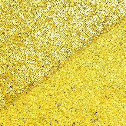 Sugargirl Golden Yellow Sequin Backdrop Curtain 2 Panels 2FTx8FT Glitter Golden - Image 9