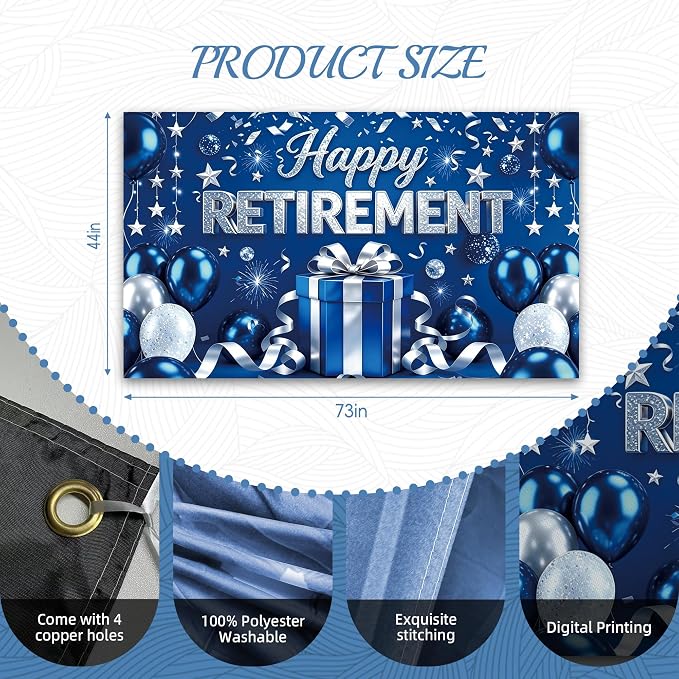 Blue Retirement Party Decorations - Image 2