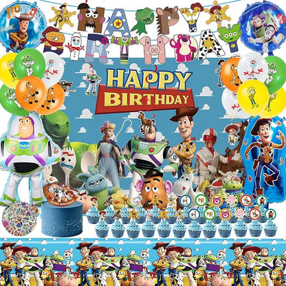 Cartoon Birthday Decorations for Indoor Outdoor Theme Party | Include Happy by WOOACME