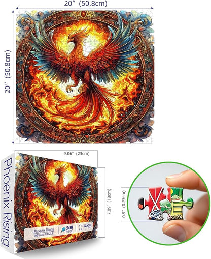 MINIWAN Phoenix Rising 500 Piece Puzzle - Image 2