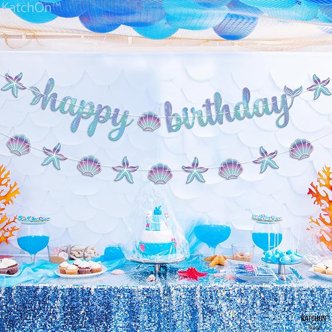 KatchOn Blue Happy Birthday Banner 10 Feet - Image 7