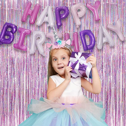 Purple Pink Happy Birthdays Balloons - Image 2