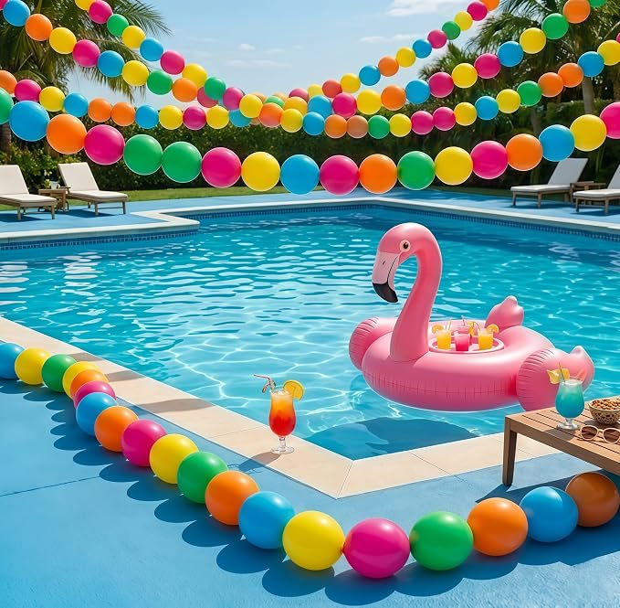 Neon Linking Balloons, Colorful Quick Linked Connecting Balloon - Image 8