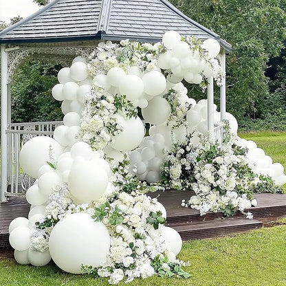 110Pcs White Balloons Different Sizes - Image 7