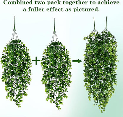 8Pcs Fake Hanging Plants 2.7FT Fake Plants Fake Vines Greenery | UV Resistant - Image 5