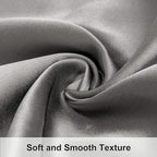 NTBAY 12 Pack Satin Standard Pillowcases for Hair and Skin, Luxurious and Silky Pillow Cases with Envelope Closure, 20x26 Inches, Grey