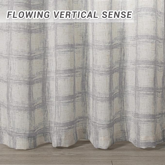 MYSKY HOME Semi Sheer Curtains 84 Inch Length 2 Panels Set - Image 6