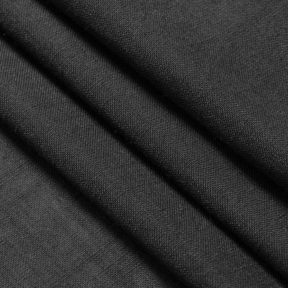 Black Semi Sheer Linen Curtains 72 inch Length - Image 8
