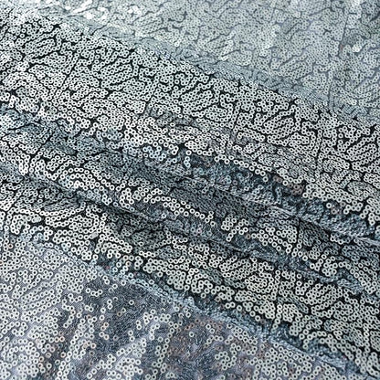 Sugargirl Black Silver Sequin Backdrop Curtain 6 Panels 2FTx8FT Glitter Black - Image 5