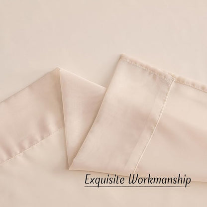 NICETOWN Taupe Sheer Curtains 54 inch Length, Grommet Voile Sheer Lightweight & - Image 7