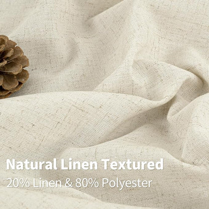 YoungsTex 80 Inch Length Linen Curtains - Image 3