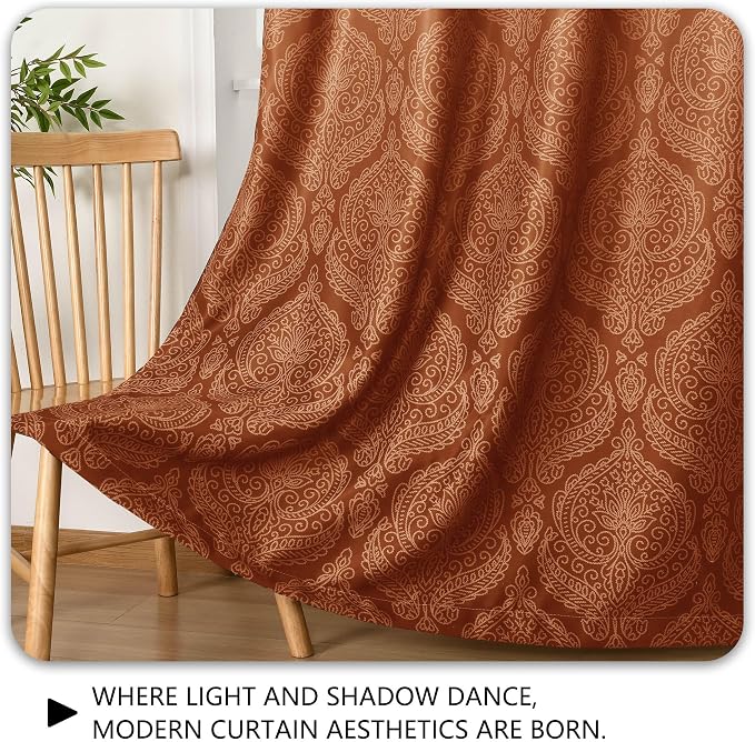 DWCN Full Blackout Curtains for Bedroom 63 Inch Length - Image 7