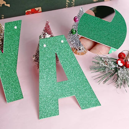DIY Banner Kit with Letters Glitter Banner Letters Customizable Birthday - Image 3