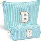 YOOLIFE Bridesmaid Gifts for Women - Cute Makeup Bag for Women Friends | Make Up Cosmetic Travel Toiletry Bag for Bride Maid Matron of honor Bridal Shower Personalized Bachelorette Gift B