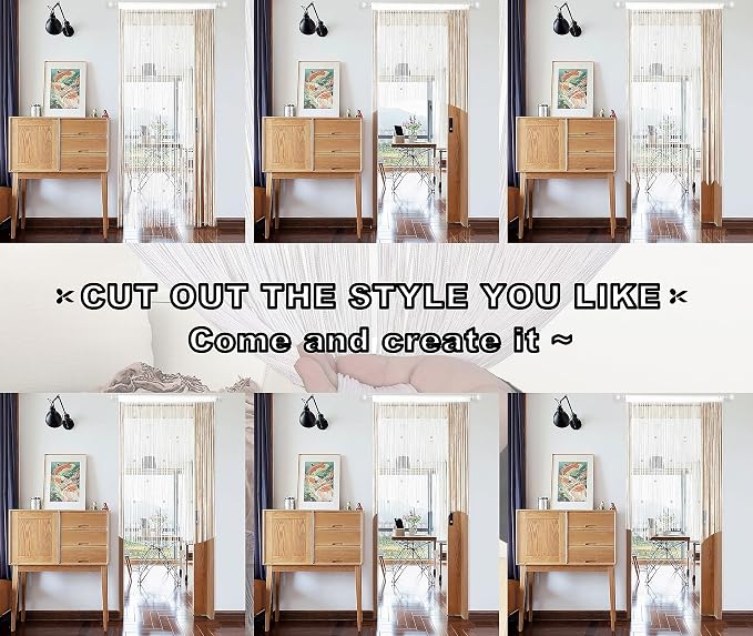 YIIBAII Door String Curtains Fringe Door Curtains - Image 6