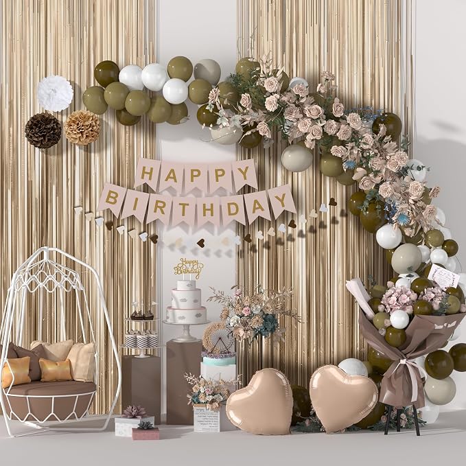 Brown Happy Birthday Party Decorations - Image 3