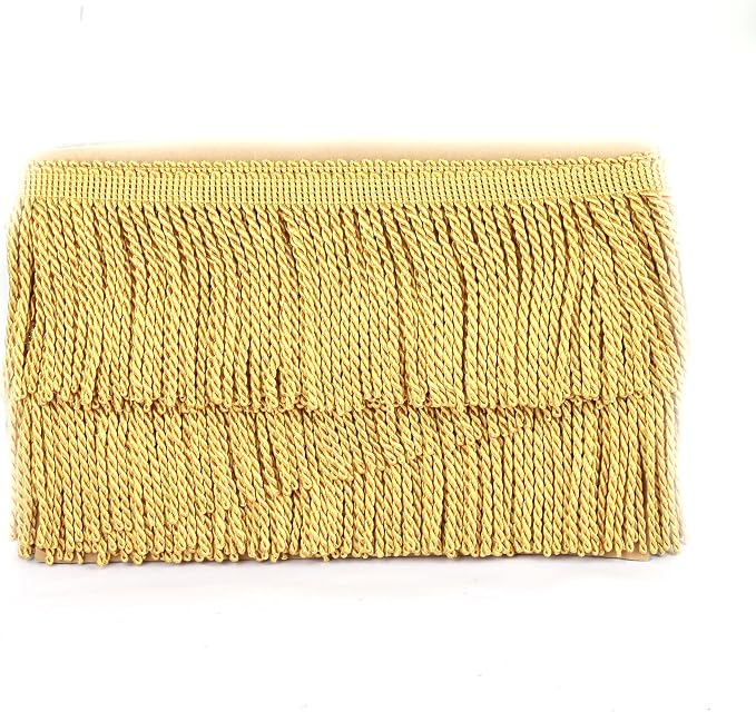 5 Yard Curtain Bullion Fringe Trim-Rayon Tassel Embellishments | 4 Inch Wide - Image 3