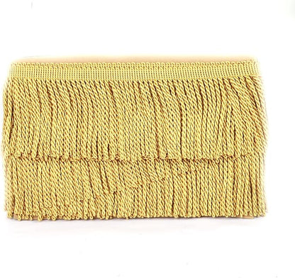 5 Yard Curtain Bullion Fringe Trim-Rayon Tassel Embellishments | 4 Inch Wide - Image 3