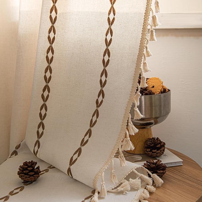 Sutuo Home Boho Curtains 108 Inches Long, Bohemian Drape - Image 8