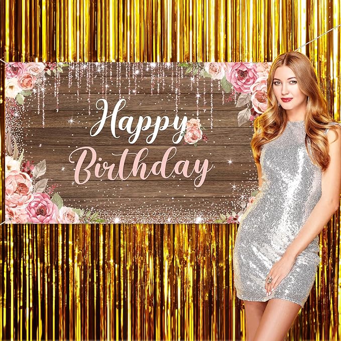 Happy Birthday Backdrop Decorations - Image 4